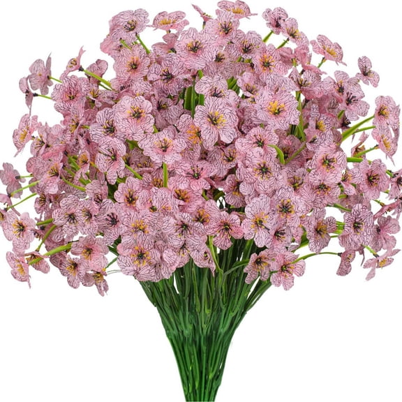 Z52LingLing Decoration Purple Artificial Lavender Spring Grass (35x6cm) - Realistic Fade-Resistant Greenery for Outdoor Pot, Patio, Window Box, Wedding Centerpiece, or Home Decor