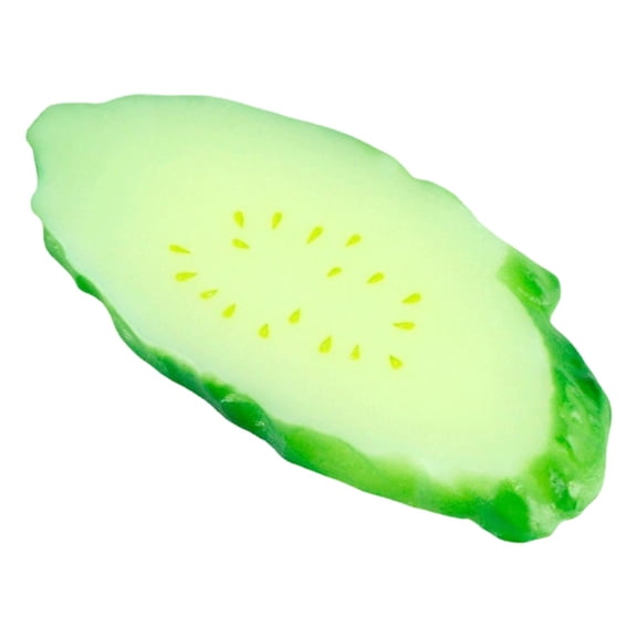 Z52LingLing Decoration Realistic Artificial Cucumber Slices Simulation PVC Fake Vegetable Model