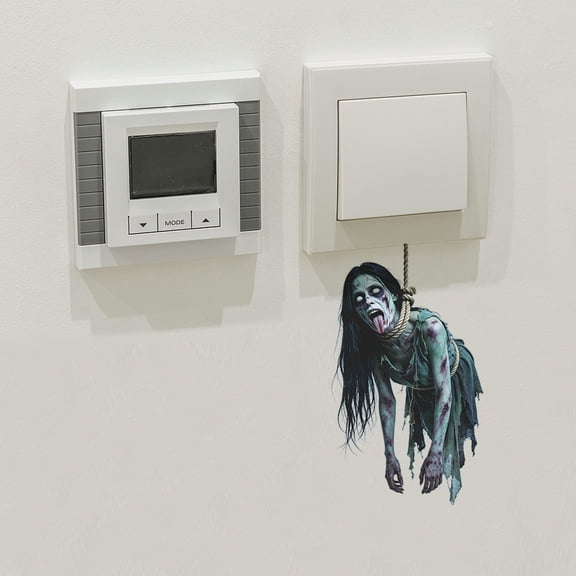 Z52LingLing Decoration Realistic Hanging Specter Room Light Switch Decal 1-Pack