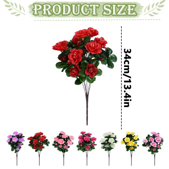 Z52LingLing Decoration Rustic Boho Artificial Flowers Bouquet in Yellow ...
