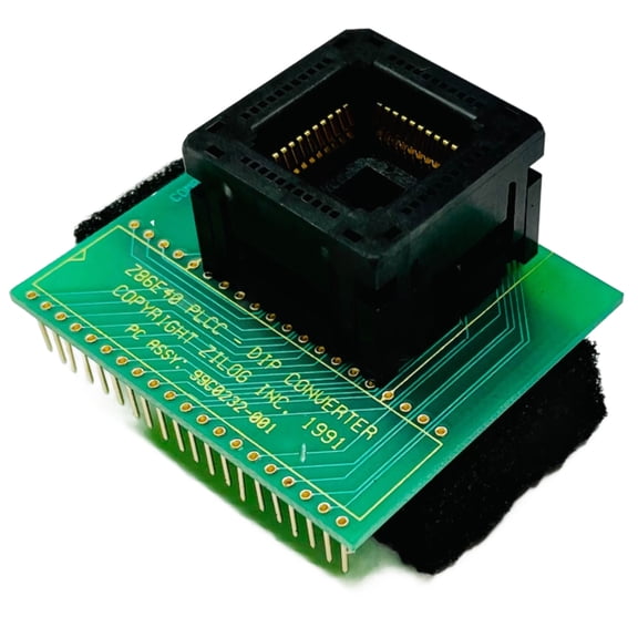 Z86E4001ZDV 44 PINN PLCC Adapter, Emulators/Programmers - ZIF Socket