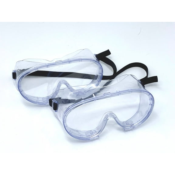 Z87 Safety Goggles, Unvented for Smoke and Splash-proof, 2-Pair