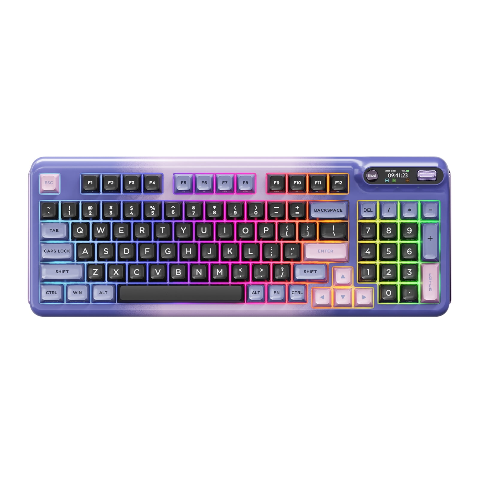 Z98 Wired Keyboard - 98% Layout Hot Swappable Mechanical Keyboard with ...