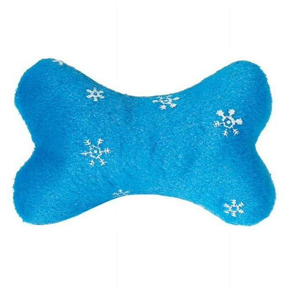 Zanies Blizzard Bone Dog Toys, Large Blue, 7.25"