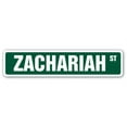 thumbnail image 1 of ZACHARIAH Street Sign Childrens Name Room Sign | Indoor/Outdoor |  24" Wide, 1 of 5