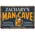 thumbnail image 1 of ZACHARY'S Man Cave Metal Sign Green Gift 8x12 208120012184, 1 of 1