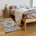 thumbnail image 1 of ZACOO 2' x 3' Entryway Rug Persian Rug Vintage Kitchen Rug Floral Print Floor Cover Indoor Thin Doormat, Gray, 1 of 6