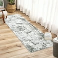 thumbnail image 1 of ZACOO 2' x 8' Runner Rug Modern Abstract Area Rug Runner Indoor Hallway Bedsides Runner Rug Floor Mats for Living Room Bedroom, Gray Green, 1 of 6