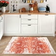 thumbnail image 1 of ZACOO 2'x3' Vintage Entryway Small Rug Washable Boho Non-Slip Low-Pile Rug Farmhouse Medallion Print Rug for Bathroom Entrance, Orange, 1 of 6