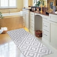 thumbnail image 1 of ZACOO 2x6 Hallway Runner Rug Washable Rug Non-Slip Low-Pile Rugs for Entryway Modern Geometric Rug, Gray, 1 of 9