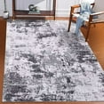 thumbnail image 1 of ZACOO 4' x 6' Contemporary Abstract Area Rug Modern Area Rug Non-Slip Non-Shedding Area Rug Low Pile Foldable Thin Rug, Gray, 1 of 6