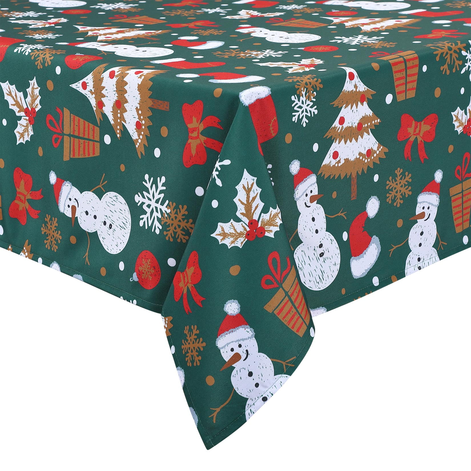 ZACOO 52"x52" Square Tablecloth for Christmas Festival Decorative