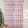 thumbnail image 1 of ZACOO 52"x63" Christmas Velvet Curtains Xmas Boho Room Darkening Drapes Christmas Tree and Deer Design Window Curtain for Living Room Bedroom, 2 Panels, White, 1 of 7
