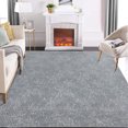 thumbnail image 1 of ZACOO 5x7 Area Rug for Living Room Bedroom Machine Washable Area Rug Modern Solid Flat Woven Rug Non-Slip Low Pile Rug, Grey, 1 of 6