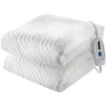 thumbnail image 1 of ZACOO 60"x80" Heating Mattress Pad Dual Control Heated Mattress Pad Cover Queen Size Air Layer Bed Warmer with 18" Deep Pocket, White, 1 of 8