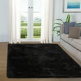 thumbnail image 1 of ZACOO 6x9 Fuzzy Nursery Floor Rugs for Kids Dorm Home Decor Non-Slip Rug Ultra Soft Fluffy Rugs for Bedroom, Black, 1 of 7