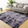 thumbnail image 1 of ZACOO 8'x10' Extra Large Shag Fluffy Area Rug Carpets Fuzzy Non-Skid Furry Plush Area Rugs for Girls Boys Room Home Decor, Dark Gray, 1 of 7