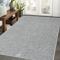 thumbnail image 1 of ZACOO Area Rug 5x7 Modern Solid Area Rug Ultra-Thin Low Pile Throw Carpet Stain Resistance Throw Rugs for Living Room Bedroom Dining Room Home Office, Light Grey, 1 of 7