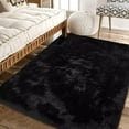 thumbnail image 1 of ZACOO Area Rug 9 x 12 feet Indoor Shag Fluffy Rugs Extra Soft and Thick Shaggy Carpet for Bedroom Living Room Dorm Nursery, Black, 1 of 7