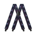 thumbnail image 1 of ZACPNCV 1.4 Inch Wide Suspenders for Men with 4 Heavy Duty Clips Elastic X Back Braces Adjustable Length for Formal Attire, 1 of 2