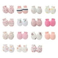 thumbnail image 1 of ZACPNCV 15 Pairs Newborn Baby Mittens No Scratch Gloves Infant Unisex for 0-12 Months Girls Boys White 0-12 Months, 1 of 3