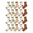 thumbnail image 1 of ZACPNCV 20 Pairs Baby Boy Girl Socks Wholesale Baby Cotton Socks Toddler Kids Socks Bundle Coffee 1-3 Years, 1 of 3