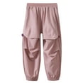 thumbnail image 1 of ZACPNCV 2PC Boys Cargo Joggers Pants Quick Dry Hiking Pants Lightweight Outdoor Athletic Track Trousers 12-13 Years, 1 of 6