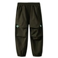 thumbnail image 1 of ZACPNCV 2PC Boys Cargo Joggers Pants Quick Dry Hiking Pants Lightweight Outdoor Athletic Track Trousers 6-7 Years, 1 of 6