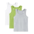 thumbnail image 1 of ZACPNCV 3 Pack Girls Boys Tank Tops Racerback Sleeveless Athletic Shirts UPF 50+ Quick Dry Crew Neck Casual Summer T-Shirt Kids Teen Undershirts 1-13 Years, 1 of 9