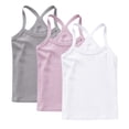 thumbnail image 1 of ZACPNCV 3 Pieces Girls Dance Tank Tops Racerback Camisole Undershirts Spaghetti Strap Camis Dance Clothes Tank Tops for Girls Multicolor 3-4 Years, 1 of 9