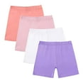 thumbnail image 1 of ZACPNCV 4 Pack Girls Shorts Cotton Cartwheel Shorts for Girls Biker Bermuda Under Kids Clothes Multicolor 7-8 Years, 1 of 9