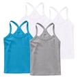 thumbnail image 1 of ZACPNCV 4 Pieces Girls Dance Tank Tops Racerback Camisole Undershirts Spaghetti Strap Camis Dance Clothes Tank Tops for Girls Gray 2-3 Years, 1 of 7