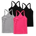 thumbnail image 1 of ZACPNCV 4 Pieces Girls Tank Top Sleeveless Racer Back Top Camisole Cami Undershirts Hot Pink 12-24 Months, 1 of 7