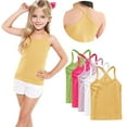 thumbnail image 1 of ZACPNCV 5 Pack Girls Dance Tank Tops Racerback Camisole Undershirts Summer Spaghetti Strap Sleeveless Crop Tops for Boys Dress Clothes White 10-11 Years, 1 of 9