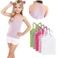 thumbnail image 1 of ZACPNCV 5 Pack Girls Dance Tank Tops Racerback Camisole Undershirts Summer Spaghetti Strap Sleeveless Crop Tops for Boys Dress Clothes Pink 4-5 Years, 1 of 9