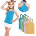 thumbnail image 1 of ZACPNCV 5PC Girls Dance Tank Tops Racerback Camisole Undershirts Summer Spaghetti Strap Sleeveless Crop Tops for Active Workout Tanks Gray 2-3 Years, 1 of 9