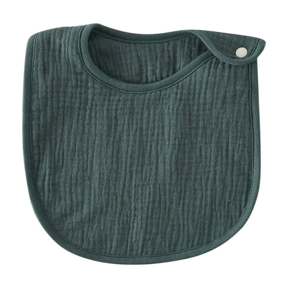 ZACPNCV Baby Bibs Soft Cotton Drooling and Teething Bibs Extra Absorbent Easy to Clean and Put On for Toddler Newborn Infant Olive Green 0-3 Years