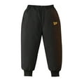 thumbnail image 1 of ZACPNCV Baby Boys Girls Elastic Windproof Down Pants Lightweight Warm Snow Pants Black 5-6 Years, 1 of 9