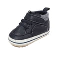 thumbnail image 1 of ZACPNCV Baby Boys Girls High Top Sneakers Soft Soles Non Slip Infant Ankle Shoes Toddler Prewalker Crib Shoes, 1 of 1