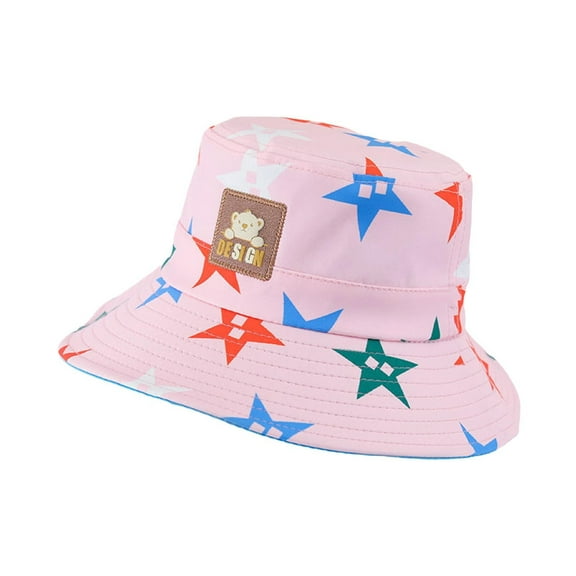 ZACPNCV Baby Bucket hat UPF 50 and Wide Toddler Sun hat Beach for Boys Pink Free Size