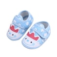 thumbnail image 1 of ZACPNCV Baby First Walking Shoes Boys Girls Infant Sneakers Crib Shoes Breathable Lightweight Slip On Shoes Blue 6-9 Months, 1 of 4