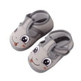 thumbnail image 1 of ZACPNCV Baby First Walking Shoes Boys Girls Infant Sneakers Crib Shoes Breathable Lightweight Slip On Shoes Gray 6-9 Months, 1 of 4