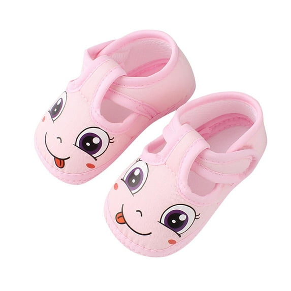 ZACPNCV Baby First Walking Shoes Boys Girls Infant Sneakers Crib Shoes Breathable Lightweight Slip On Shoes Pink 6-9 Months