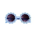 thumbnail image 1 of ZACPNCV Baby Flower Sunglasses Girls Polarized Sunglasses Flexible Bendable Newborn UV400 Sunglasses Blue 2-12 Years, 1 of 4