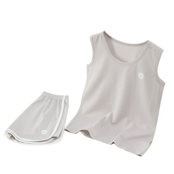 ZACPNCV Baby Girl Clothes Toddler Girl Summer Outfits Sleeveless Tank Top Shorts Set Little Girl Clothes 3-4 Years