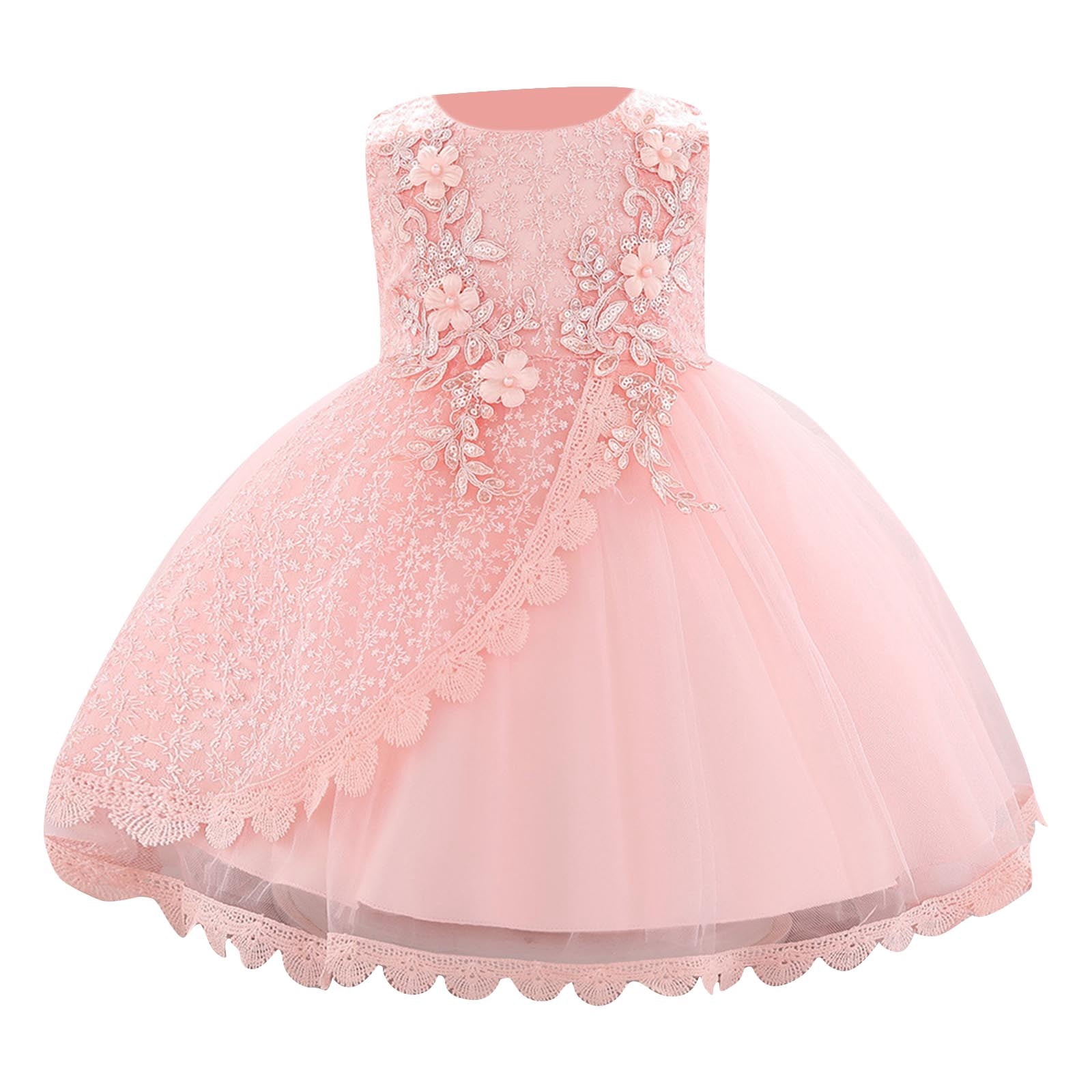 ZACPNCV Baby Girl Dress Sleeveless Sequins Princess Dresses