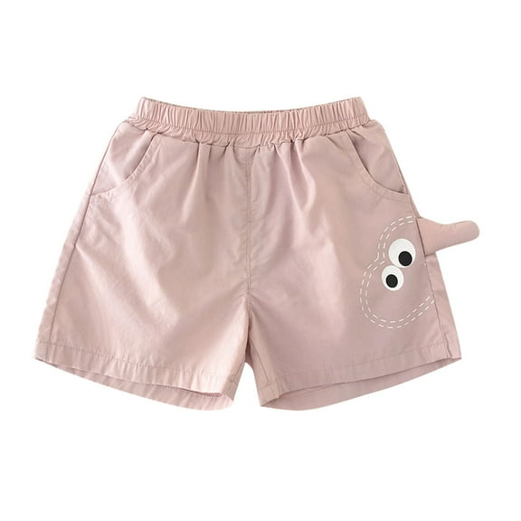 ZACPNCV Baby Girls Cotton Shorts Summer Elastic Waist Cute Beach Shorts for Toddler Baby Girl Purple 6-12 Months