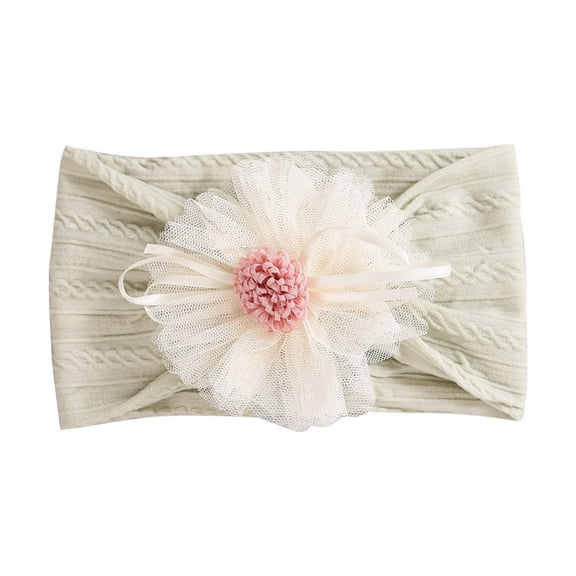 ZACPNCV Baby Headband Newborn Infant Toddler Nylon Hairbands Cute Soft Beanie Headwrap Hair Accessories Green Free Size