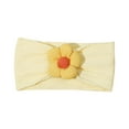 thumbnail image 1 of ZACPNCV Baby Headband Newborn Infant Toddler Nylon Hairbands Cute Soft Beanie Headwrap Hair Accessories Yellow Free Size, 1 of 4