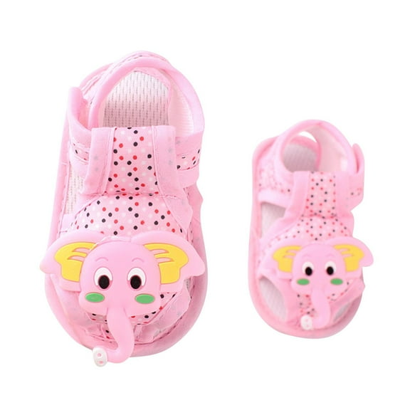 ZACPNCV Baby Infant Boy Girl Sandals Newborn Non-Slip Soft Rubber Sole Sandals for Baby Boys Open-Toe Outdoor Casual Summer First Walkers Shoes Pink 6-9 Months